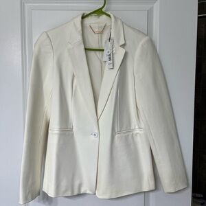 Elegant White Women's Blazer
